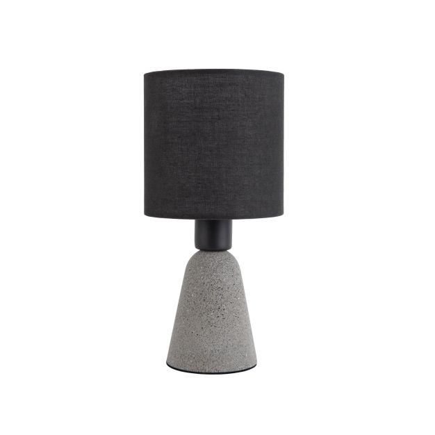 Nova Luce Zero - lampe à poser - Ø 12 x 22,5 cm - gris et noir