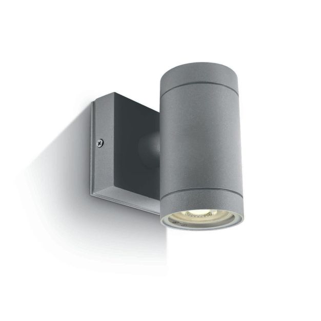 ONE Light Outdoor Cylinders - applique murale d'extérieur - 6,5 x 12,1 cm - IP54 - gris