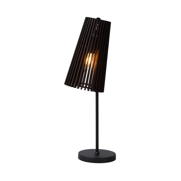 Lucide Noralie - lampe à poser - 21 x 16,5 x 56 cm - noir