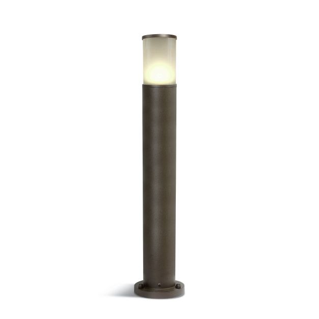 ONE Light E27 Tube Lights - lampe de jardin - Ø 10,7 x 75 cm - IP54 - brun rouille