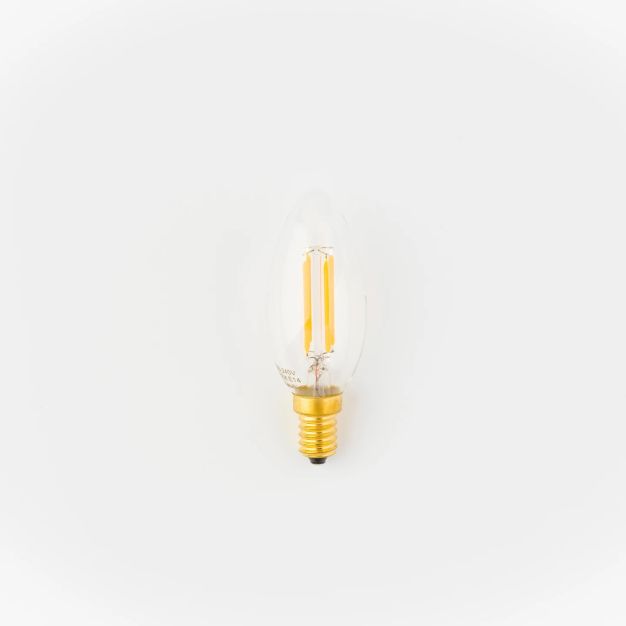 Vintage Ledlight Ampoule LED - Ø 3,5 x 9,6 cm - E14 - 3,5W dimmable - 2200K - transparent