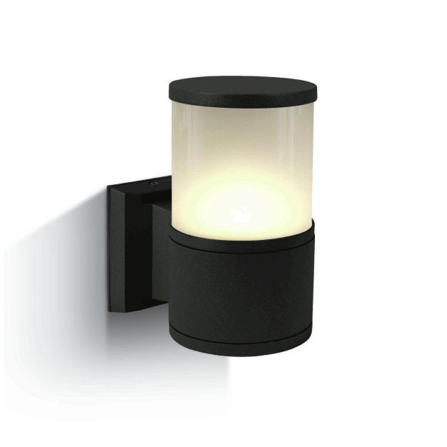 ONE Light E27 Tube Lights - applique murale extérieure - 10,7 x 21 cm - IP54 - noir