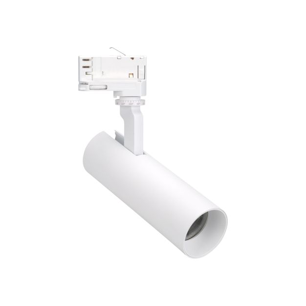 Maxlight Shinemaker - spot sur rail - système de rail triphasé - Ø 5,5 x 19,6 cm - 15W LED dimmable incl. - blanc