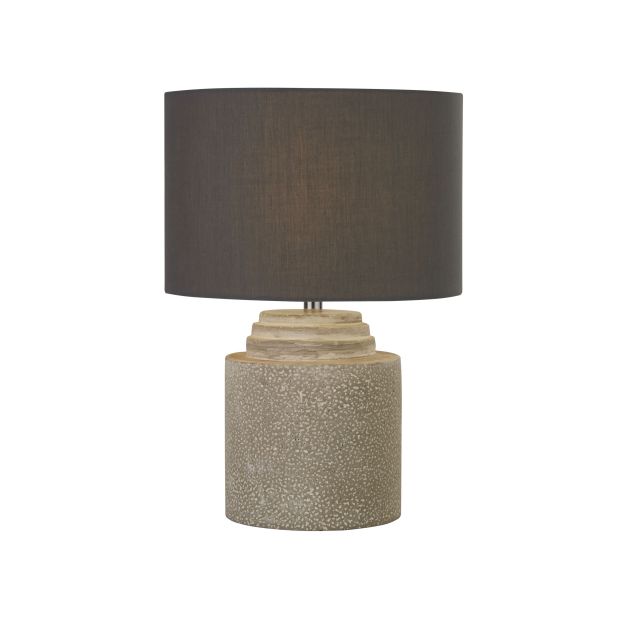 Searchlight Zara - lampe à poser - Ø 25 x 36 cm - gris