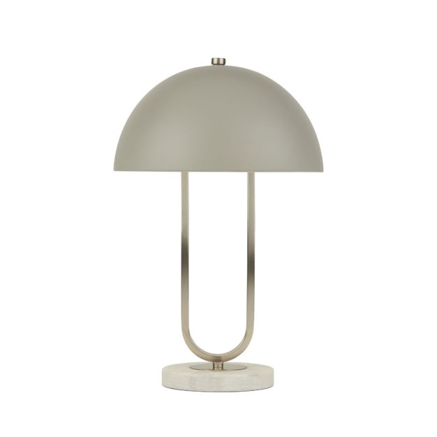 Searchlight Caroline - lampe à poser - Ø 25 x 40,5 cm - gris