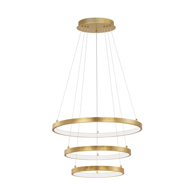 Nova Luce Leon - lampe suspendue - Ø 61 x 150 cm - 83W LED dimmable incl - gold