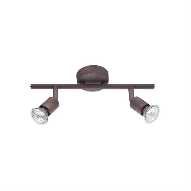 Nova Luce Base - spot en saillie 2L - 31 x 8 x 10,9 cm - rouille