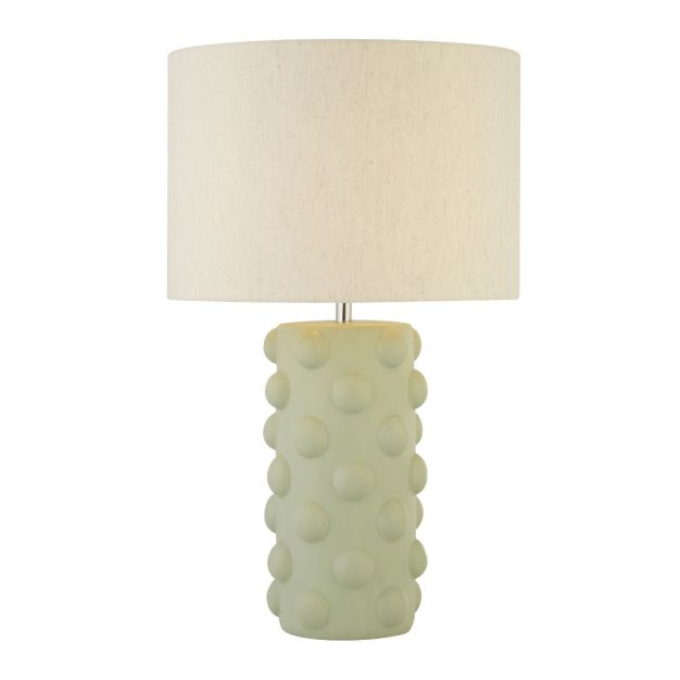 Searchlight Crazy - lampe à poser - Ø 38 x 54 - vert et gris