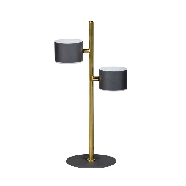 ETH Prince - lampes de table - 22 cm - noir et cuivre