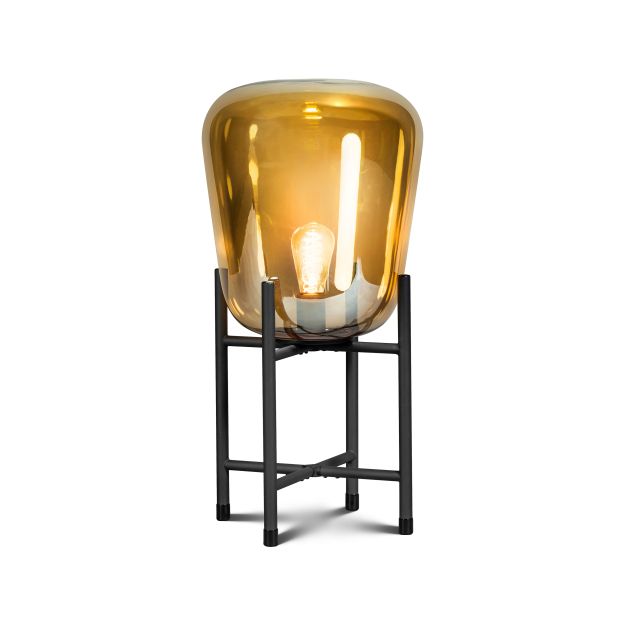 ETH Benn Gold - lampe à poser - Ø 33 x 65,2 cm - noir et or