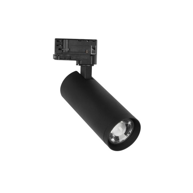 Nova Luce Monvel - Spot sur rail triphasé - 7 x 6 x 15 cm - 15W LED incl. - noir sable