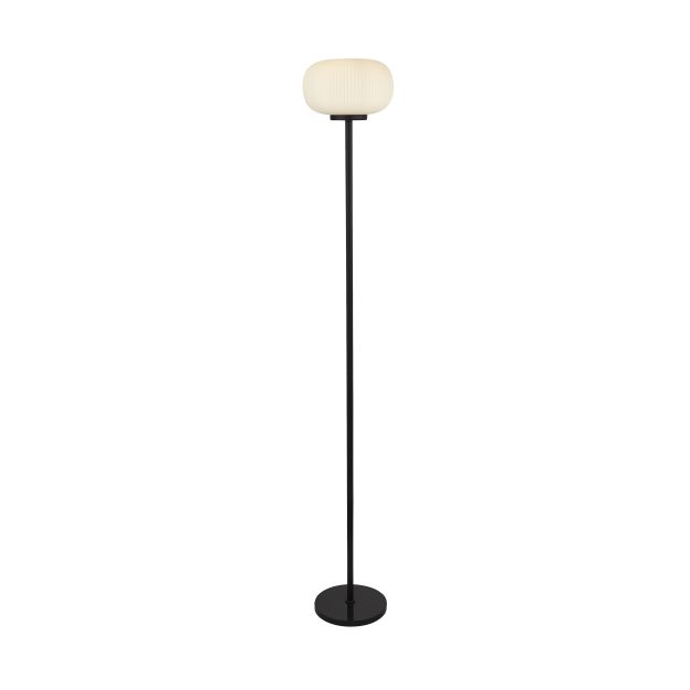 Searchlight Lumina - lampadaire - 160 cm - blanc et noir mat