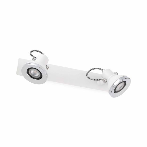 Faro Ring - spot en saillie 2L - 36 x 13,5 x 10 cm - blanc mat