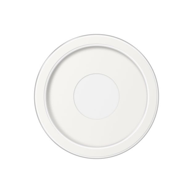 ETH Loïs - plafonniers - Ø 23 x 6 cm - 3 niveaux de gradation - 15W LED incl. - IP44 - blanc