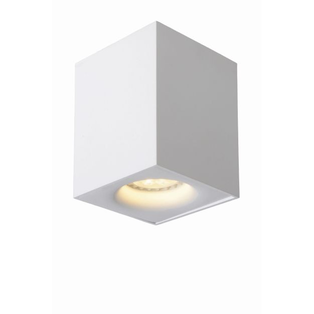 Lucide Bentoo Square - spot en saillie - 8,3 x 8,3 x 11 cm - 4,5W LED dimmable incl - blanc