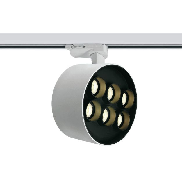 ONE Light Dark Light Tubes - spot sur rail - système de rail triphasé - Ø 13,5 x 7,7 cm - 36W LED incl. - blanc