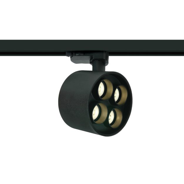 ONE Light Dark Light Tubes - spot sur rail - système de rail triphasé - Ø 13,5 x 7,7 cm - 24W LED incl. - noir