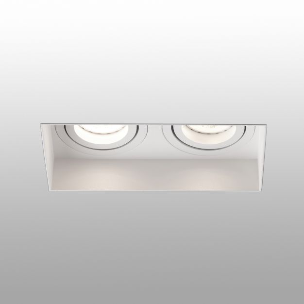 Faro Hyde Trimless - spot encastré - 164 x 82 mm, 182 x 93 mm taille d'encastrement - blanc mat