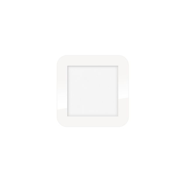 ETH Anne Square - plafonnier - 17 x 17 x 2,7 cm - 3 niveaux de gradation - 10W LED incl. - IP44 - blanc