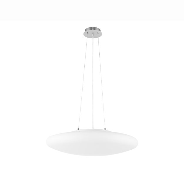 Nova Luce Pressione - lampe suspendue - Ø 60 x 110 cm - opale