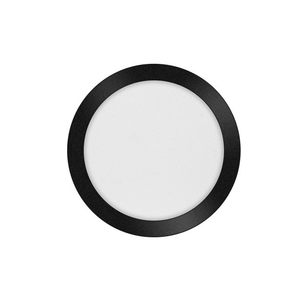 ETH Anne Round - plafonnier - Ø 26 x 2,7 cm - 3 niveaux de gradation - 15W LED incl. - IP44 - noir