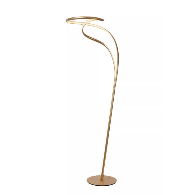 Lucide Sardana - lampadaire - Ø 43,5 x 180 cm - 30,5W LED dimmable incl - laiton