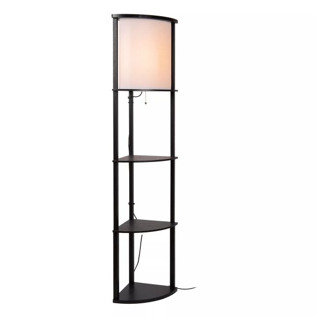 Lucide Menno - lampadaire - 30 x 30 x 162,3 cm - noir