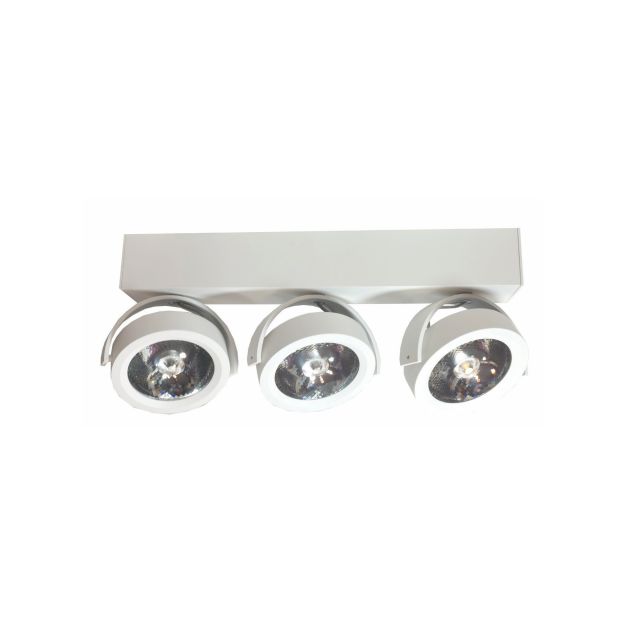 Artdelight Dutchess LED - spot en saillie 3L - 40 x 6 x 19 cm - 3 x 13W LED dimmable incl. - blanc