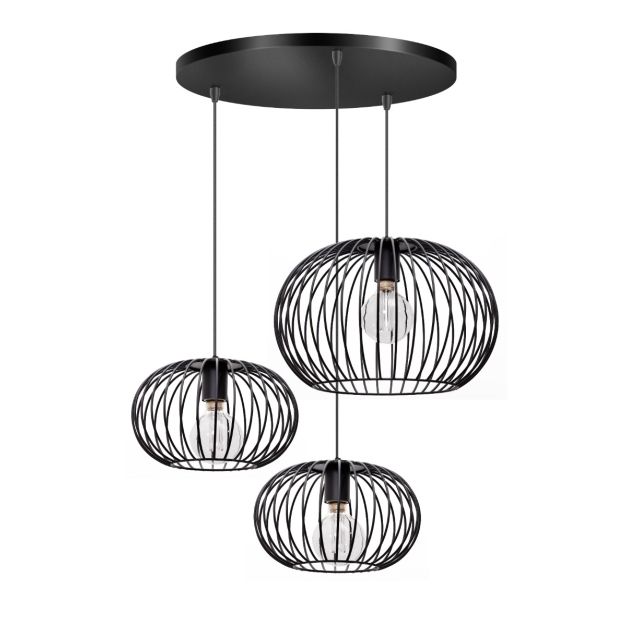 ETH Wire 2.0 - lampe suspendue - Ø 65 x 120 cm - noir