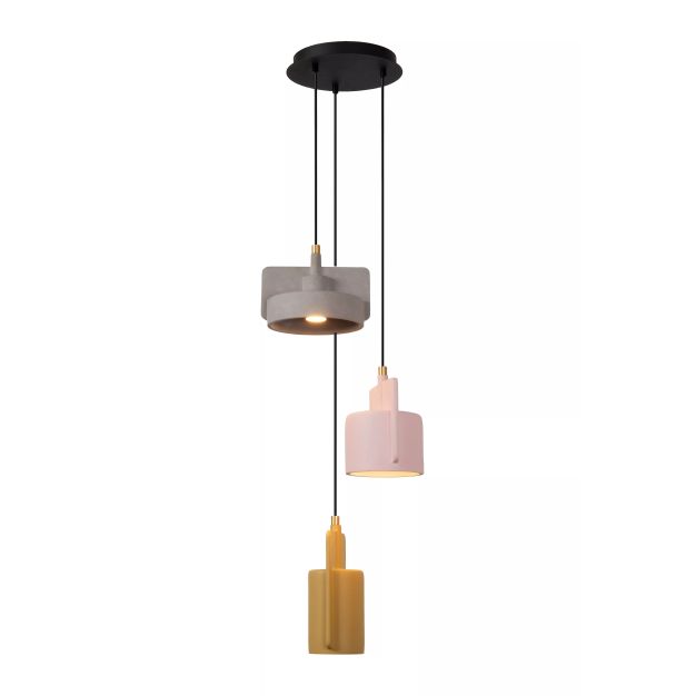 Lucide Ninja - lampe suspendue -Ø 25,5 x 120 cm - multicolore