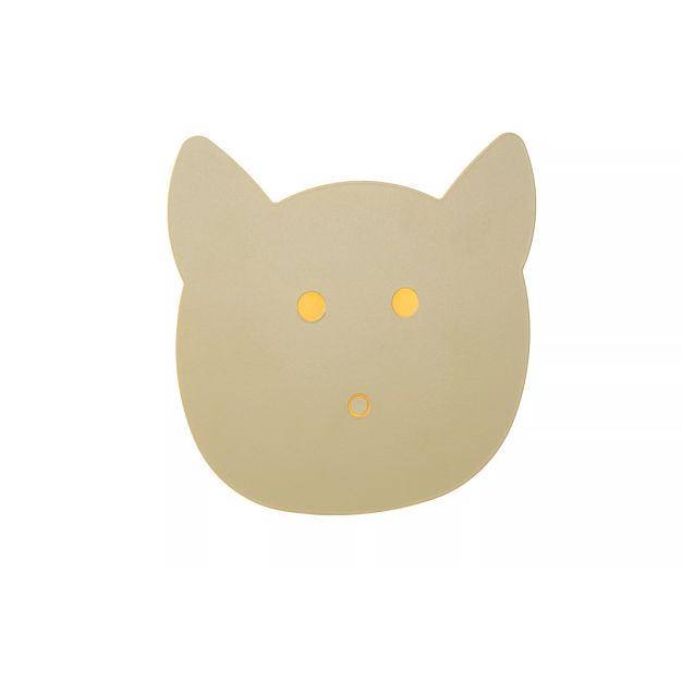 Lucide Charlie Puss - applique murale - 20,7 x 4,2 x 20 cm - 7W LED dimmable incl - vert