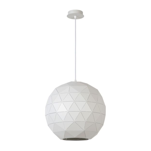 Lucide Otona - lampe suspendue - Ø 40 x 170 cm - blanc