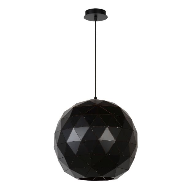 Lucide Otona - lampe suspendue - Ø 40 x 170 cm - noir