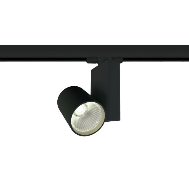 ONE Light COB Track Spot - spot sur rail - système de rail triphasé - Ø 8 x 14 cm - 15W LED incl. - noir