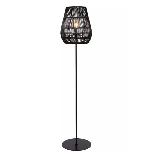 Lucide Nerida - lampadaire d'extérieur - Ø 35 x 154 cm - IP44 - noir