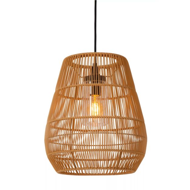 Lucide Nerida - lampe suspendue - Ø 35 x 389 cm - IP44 - naturel