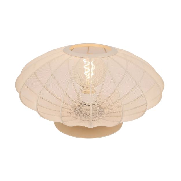 Lucide Corina - lampe à poser - Ø 40 x 22 cm - beige