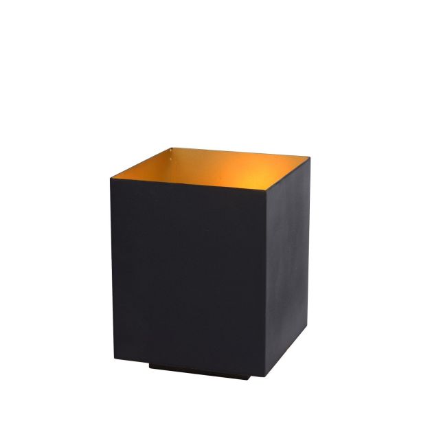 Lucide Suzy - lampe à poser carrée - Ø 12 x 16 cm - noir