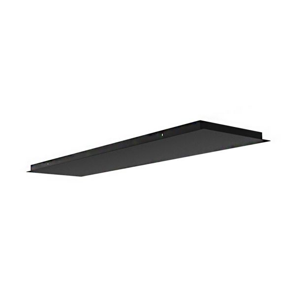 Artdelight Plate - plaque de plafond extensible à 12 lampes - 120 x 30 x 3 cm - noir