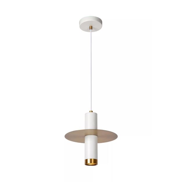 Lucide Selin - lampe suspendue - Ø 25 x 156 cm - IP44 - blanc