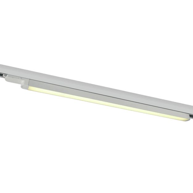 ONE Light LED Linear Track Light - Système de rail triphasé - 121 x 3 x 3 cm - 25W LED incl. - blanc - couleur de lumière blanc chaud