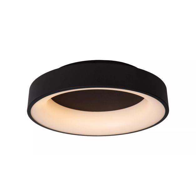 Lucide Mirage - plafonnier - Ø 45 x 11,5 cm - 33W LED dimmable incl - noir