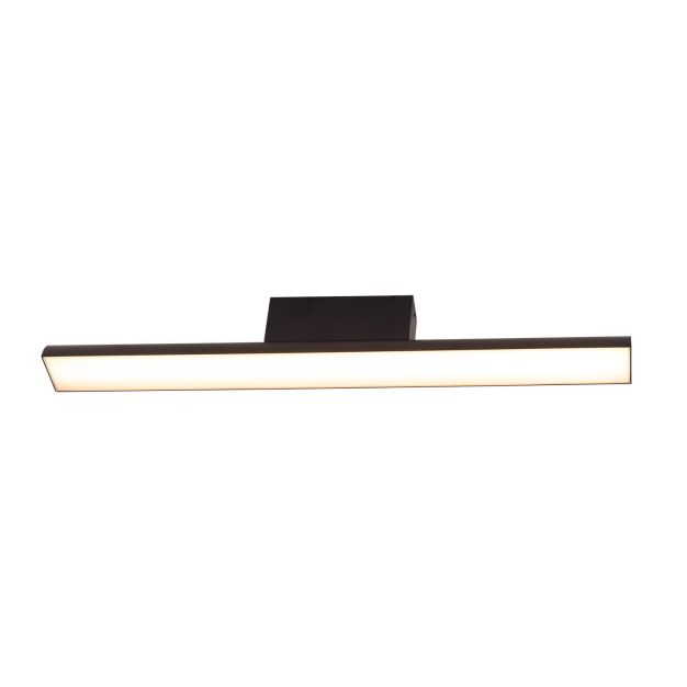 Maxlight Tampa - plafonnier - 60 x 6 x 8,3 cm - 18W LED incl. - IP44 - noir