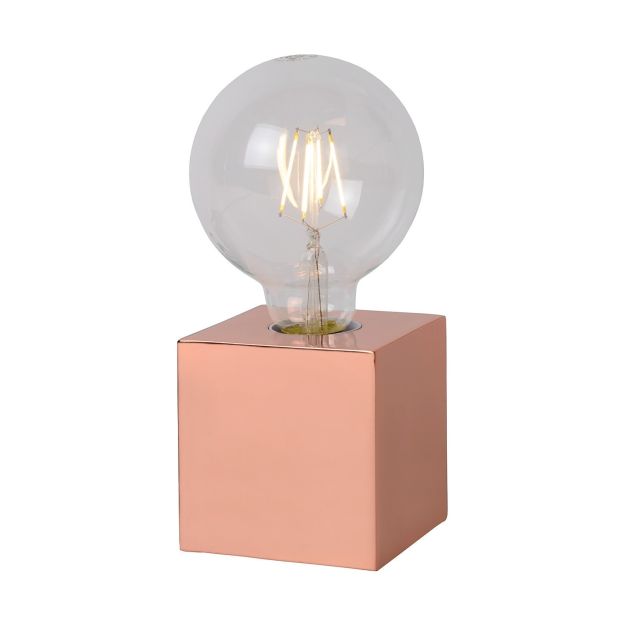 Lucide Cubico - lampe à poser - 19 cm - cuivre