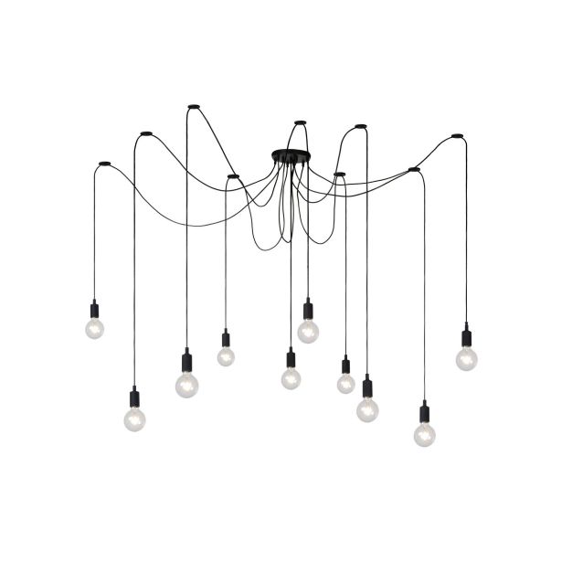 Lucide Fix 10 - lampe suspendue - 400 x 400 x 200 cm - noir