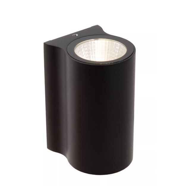 Lucide Akra - applique murale extérieure - 5,5 x 6,5 x 10 cm - 8W LED incl. - IP54 - noir