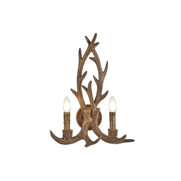 Searchlight Stag - applique murale - 36 x 46 cm - brun