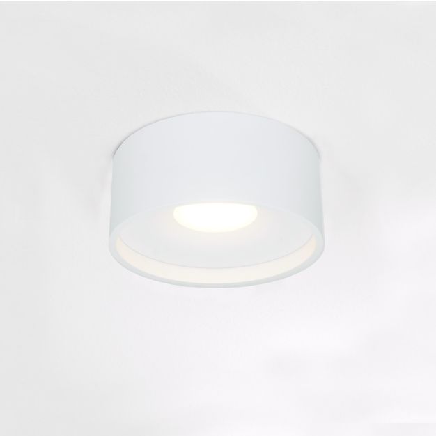 Artdelight Oran - plafonnier - Ø 12 x 5 cm - 10W LED dimmable incl. - IP54 - blanc