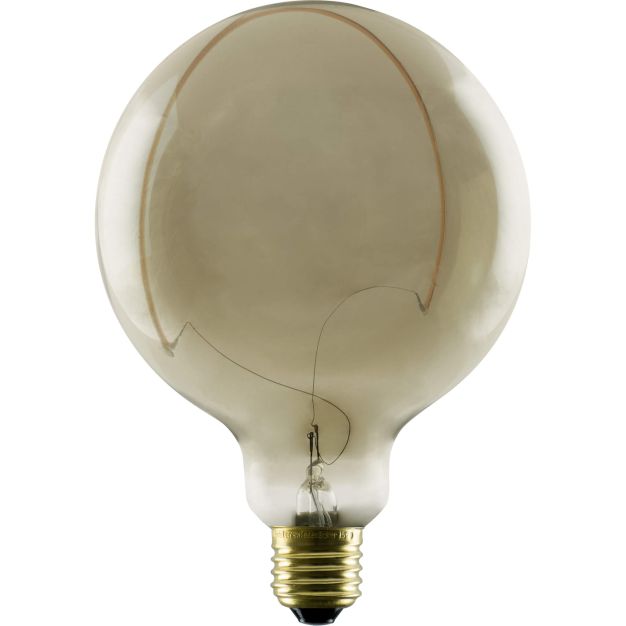 Segula Ampoule LED - Illusion Globe Crescent Top - Ø 12,5 x 18 cm - E27 - 6W dimmable - 1900K - fumé