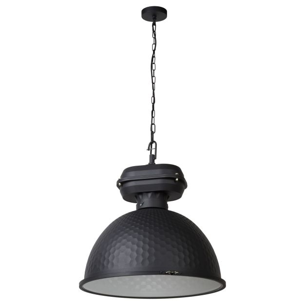 Lucide Farringdon - lampe suspendue - Ø 52 cm, 200 cm - noir